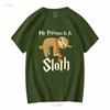 Funny Sloth T Shirt My Patronus Is A Cute Animal Wizard Lovers Vintage Washed Breathable Stretched Top For Everyday Wear