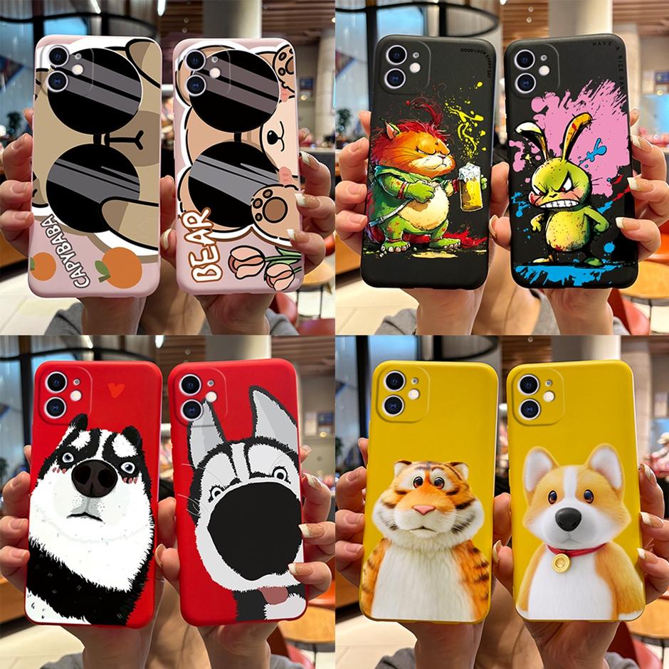 Cartoon Case For iPhone 12 Mini Mobilie Phone Soft Silicone Protective Covers For iPhone 12Mini Shockproof Fashion item Housings