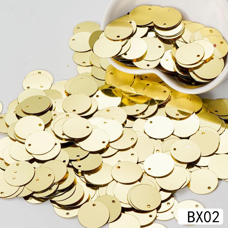 30mm Clear Flat Round Sequins Bulk Pack for Handmade Craft Projects Wedding Sewing Decoration