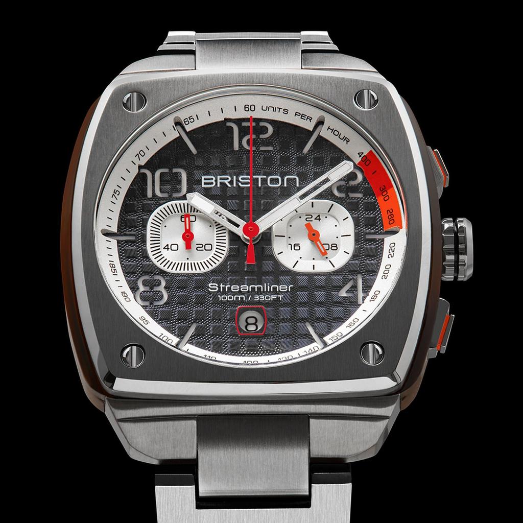 [BRISTON] Streamliner Chrono Silver Grey (24142ST17SB)