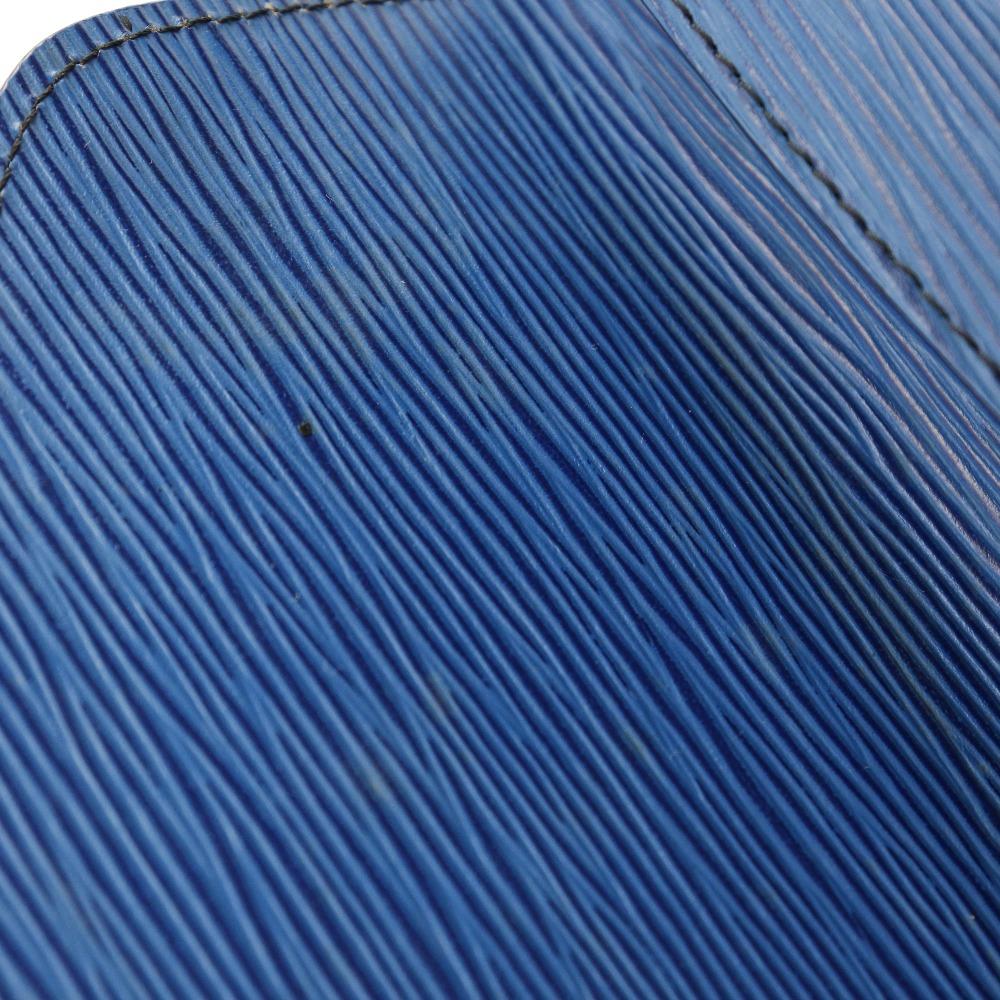 LOUIS VUITTON Art deco Clutch bag M52635 Business Bag Toledo Blue Blue Epi Leather Women Used