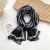 Decorative Simple Texture Silk Scarf Women'S New Style Spring And Autumn Summer Fashion Versatile Headscarf Work Scarf