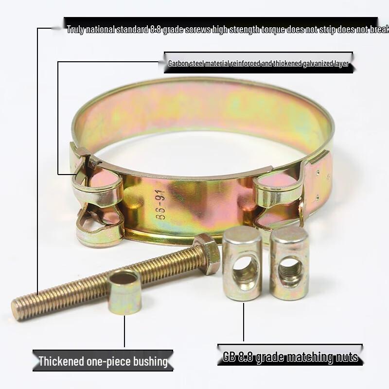 Jiezhu ZHE Galvanized Heavy-Duty Hose Clamp