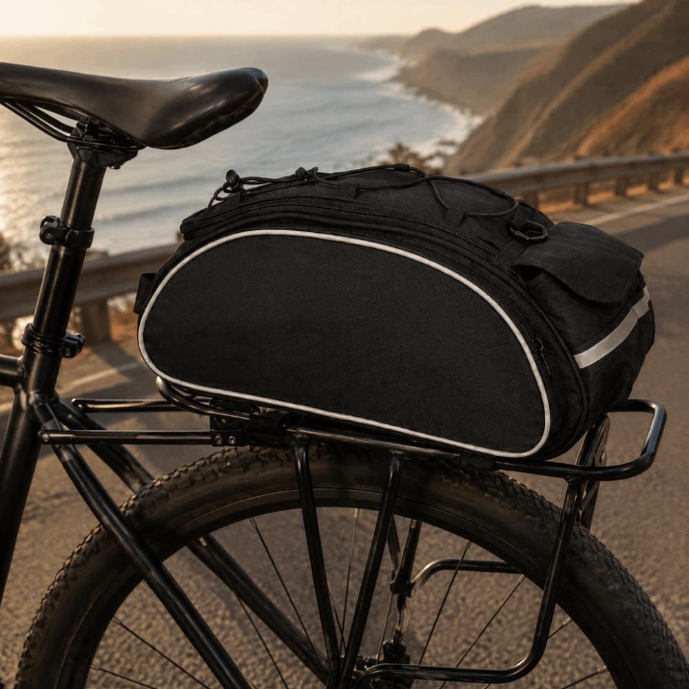 Quick Release Bike Rear Rack Bag with Shoulder Strap Rear Carrier Bag  Bicycles with Rear Racks