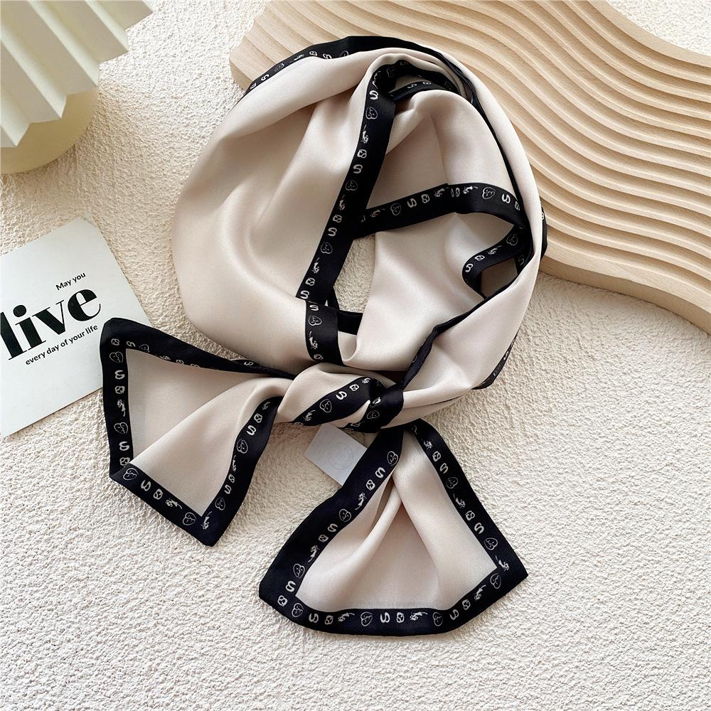 New Scarves Silk Scarves Women'S Spring And Autumn Season Long Decorative Professional Scarves Summer Thin Styles Paired With Shirts Stylish