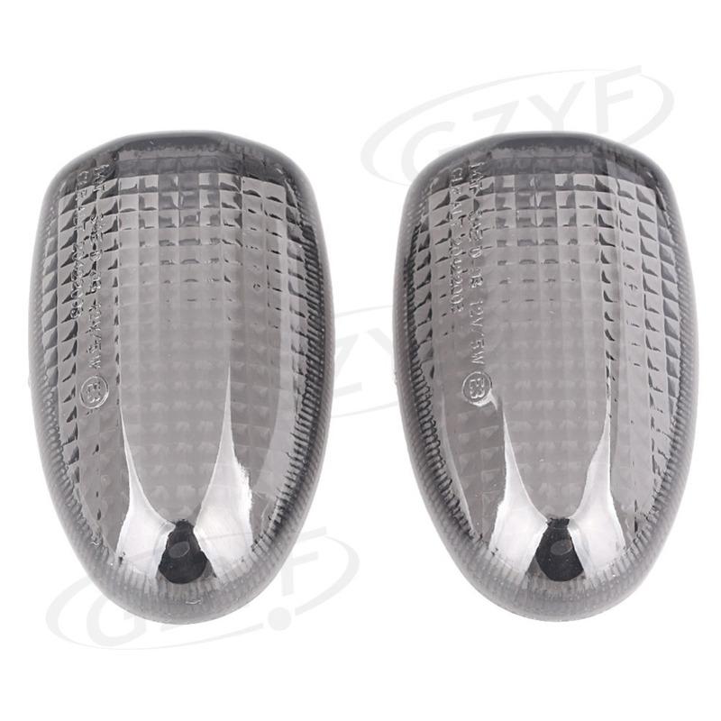 2Pcs E-Mark Motorcycle Turn Signals Light Lamp Indicator Blinker Lens Cover For BMW K1200RS 1997-2004 & R1150R R1150GS R1200C