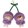 Мягкая одежда 10 см пончо брелок-подвеска Oshikatsu Cherry Dress Up мягкая кукла Kpop корейские концертные товары R80 фиолетовый S [Cross Marberry]
