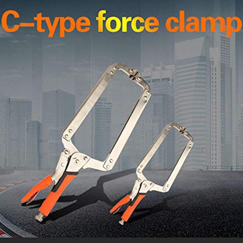 C Type Clip Vise Grip Woodworking Face Clamps 6/9/11/14/18-inch Cabinets High Quality Grip Locking Plier Multi-Function Steel
