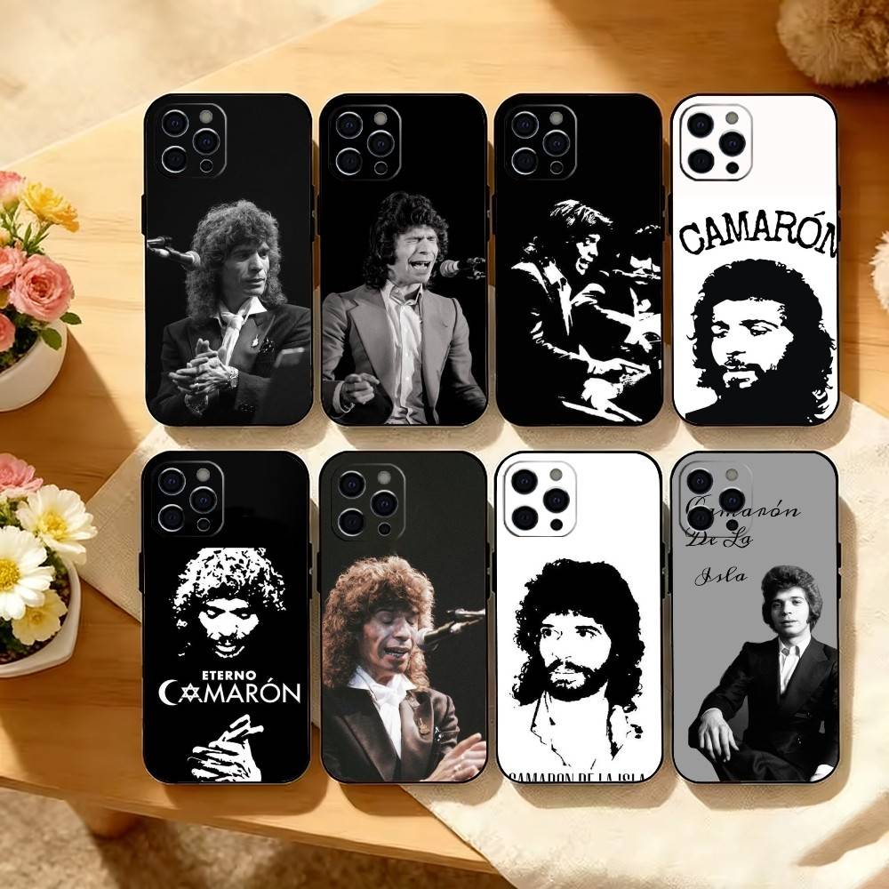 Чехол для телефона Singer Camaron D-De L-La I-Isla для iPhone 17,16,15,14,13,12,11 Plus,Pro Max,XS, Мягкий силиконовый черный чехол