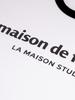 LA MAISON STUDIO Essential Logo Slim Fit Short Sleeve T-Shirt White/Black (Fcg2Ts772W)