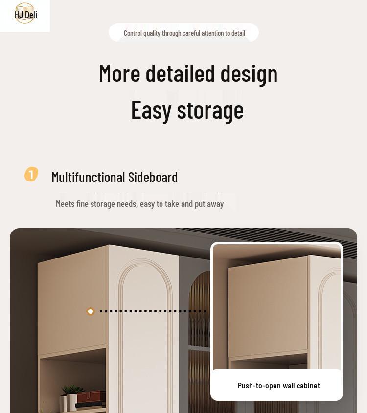 Modern Solid Wood Wardrobe: Light Luxury Storage Solution for Small Apartments