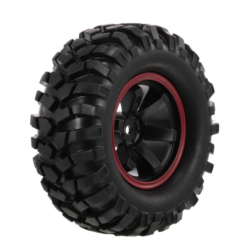 Rubber Made Buggy Tires Wheel Tires Model Crawler Car Wheel Hub Beadlock for 1/10 Car Toy for D90 CC01