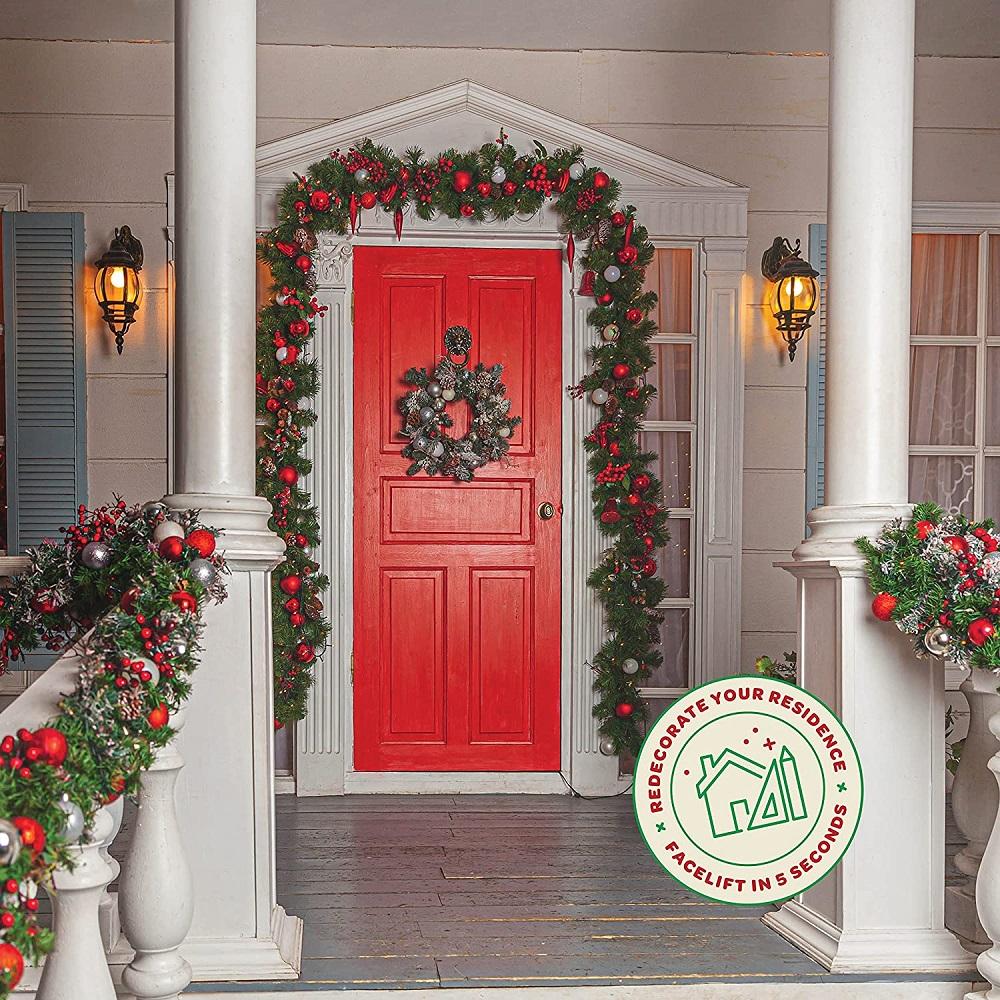 24 шт. Красные шары Орнамент Украшение для рождественской елки Подвесной глобус Декор 6 см Новые