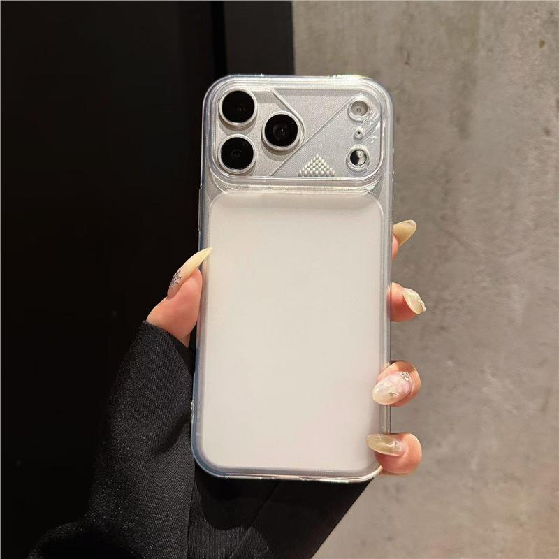 Чехол для мобильного телефона Seconds change iPhone18PROMAX, большое полупрозрачное матовое окно, подходит для Apple 17, полностью закрывающийся мягкий защитный чехол