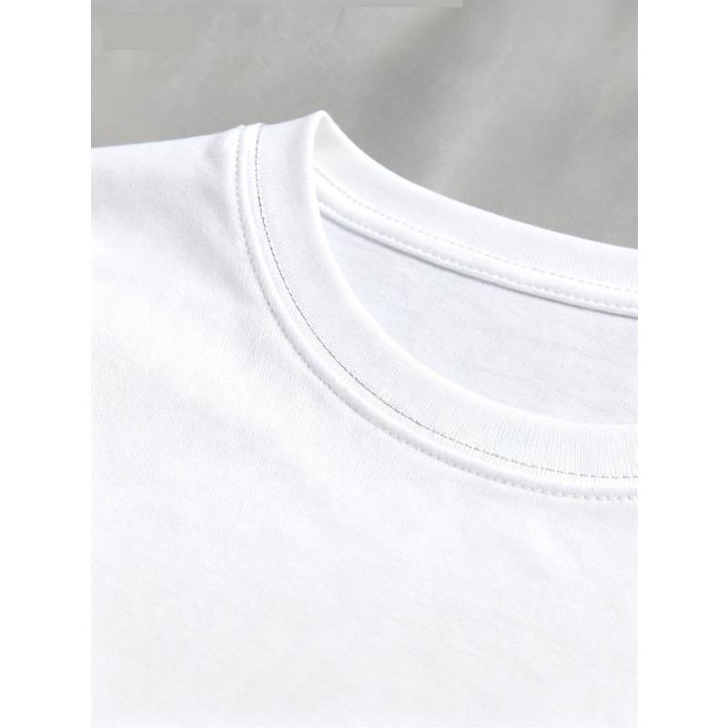 Европейские размеры Женская забавная футболка с надписью "Кто завязывает тебе шнурки" - Милый дизайн с мультяшной мышкой и звездами, Мягкий повседневный топ с круглым вырезом и коротким рукавом