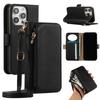 Crossbody Zipper Wallet with Card Holder Phone Case for IPhone 16 15 14 11 Pro Max XS X XR 7 8 Plus 13 12 Mini Se4 Leather Cover
