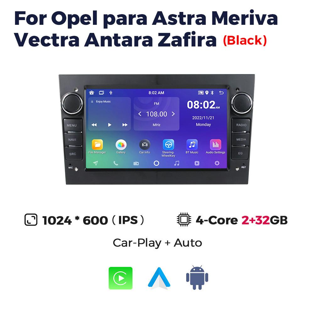 Android 13 Автомобильное радио для Opel Astra Antara Vectra Corsa Zafira Meriva Vivaro Мультимедийный видеоплеер GPS BT WIFI RDS Carplay