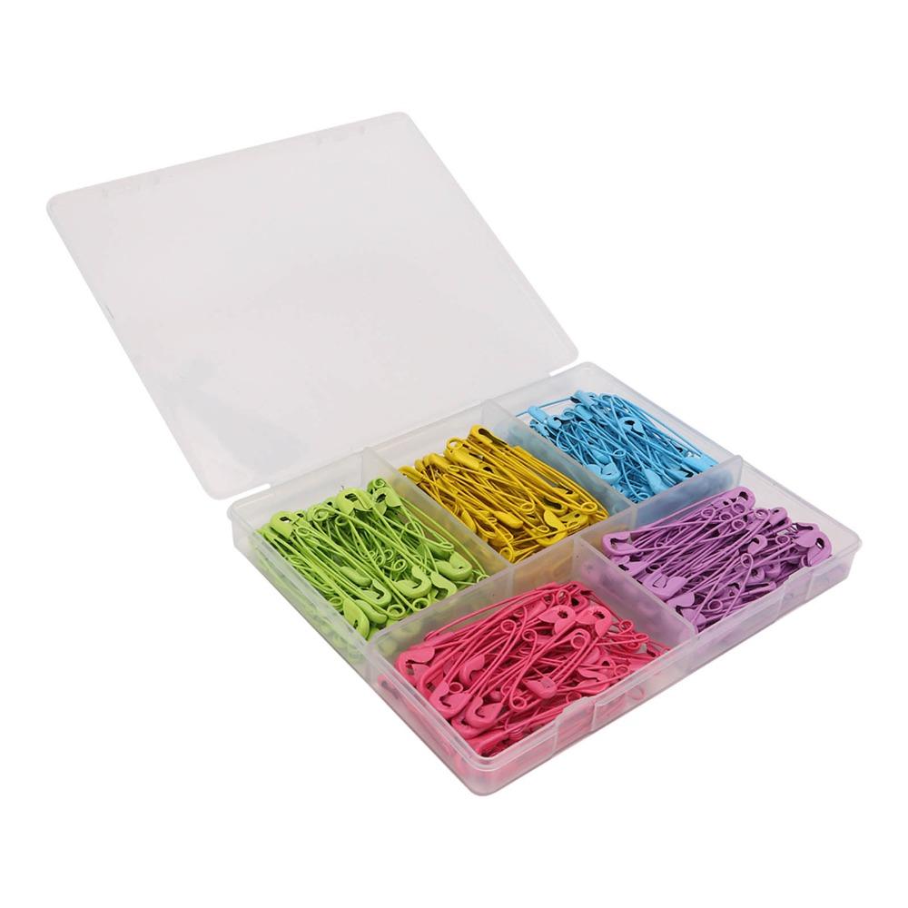 325Pcs Steel wire Candy Colored Safety Pins Garment sewing temporary fixing