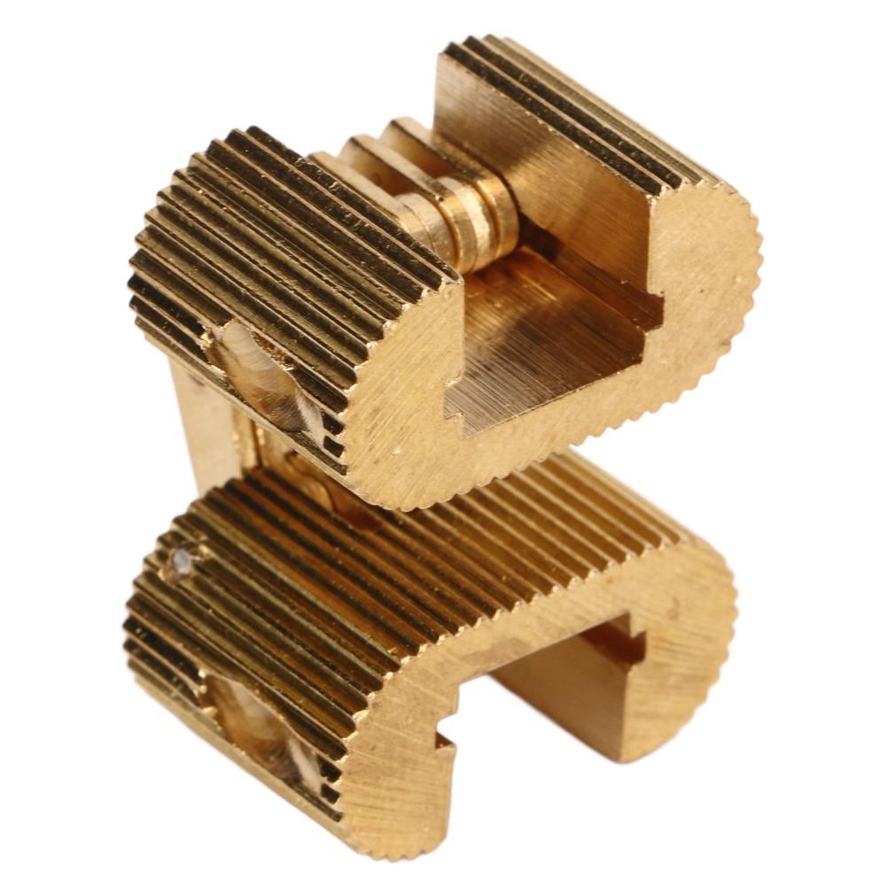 2PCS Gold Hidden Hinges Brass Cabinet Hinges Invisible Concealed Hinges Cabinet Door