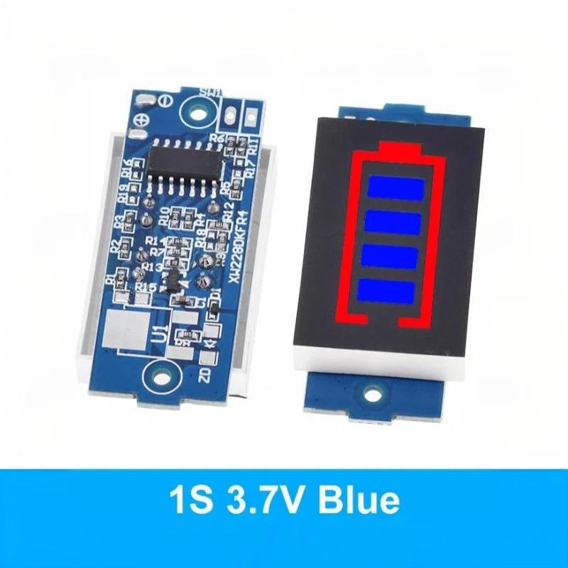Lithium Battery Capacity Indicator Module 3.7V 1S 2S 3S 4S Mini Voltage Detector for Home Power Equipment Repair