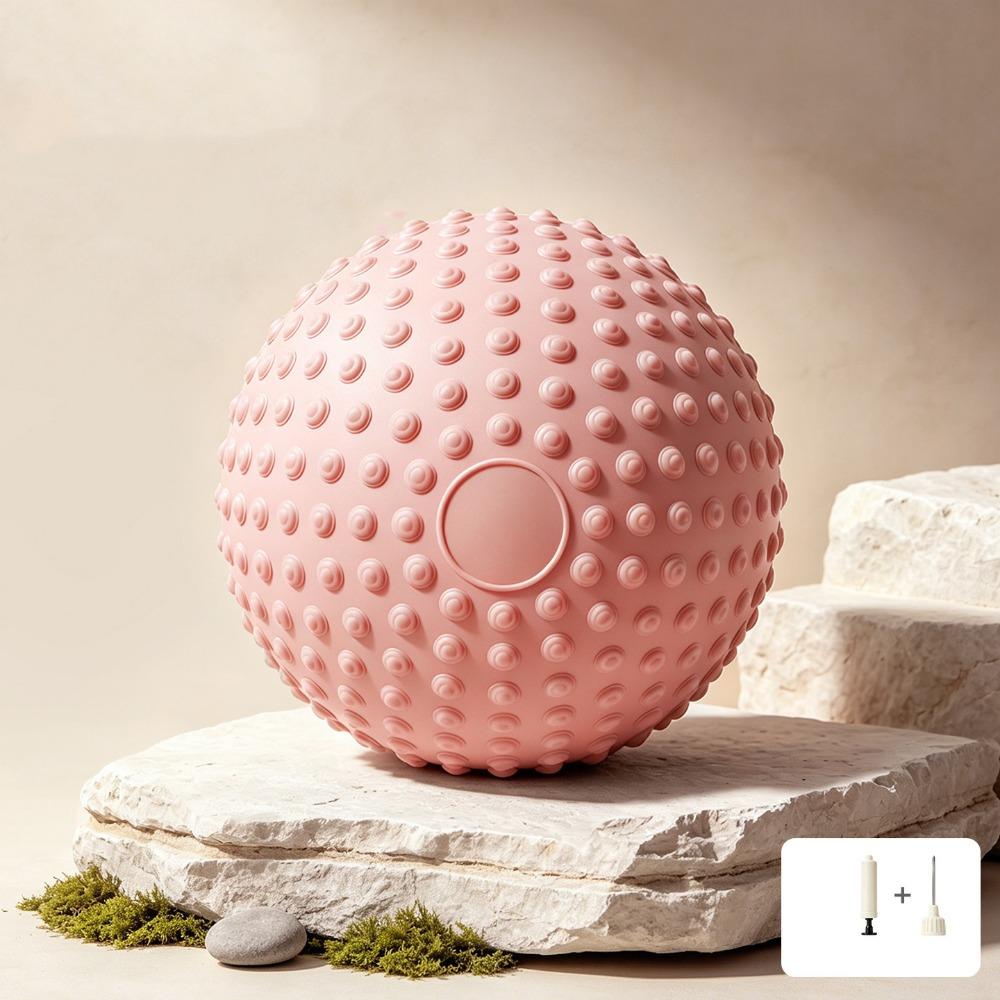 PVC Fitness Yoga Ball Thickening Massage Ball Household Abdominal Pressure Ball  Women