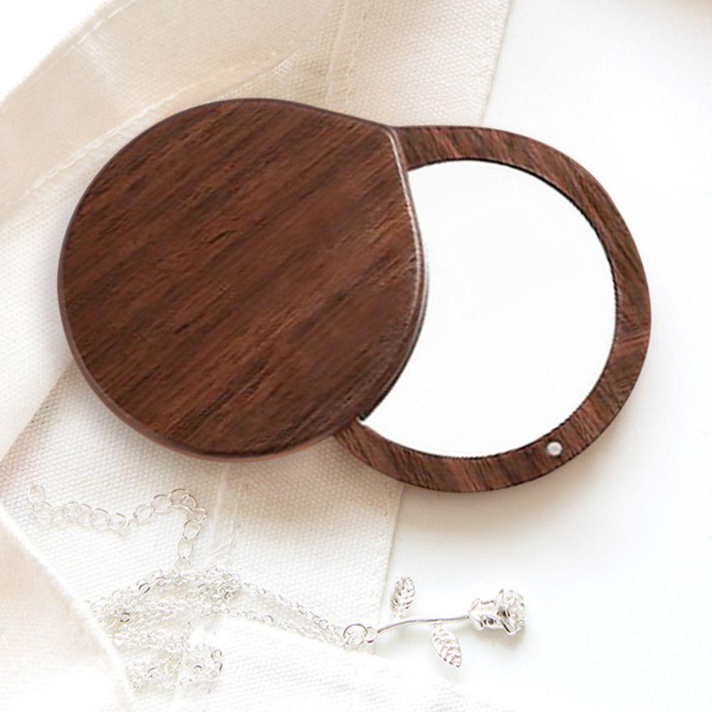 Вращающееся косметическое зеркало, складное компактное карманное зеркало для женщин и девушек