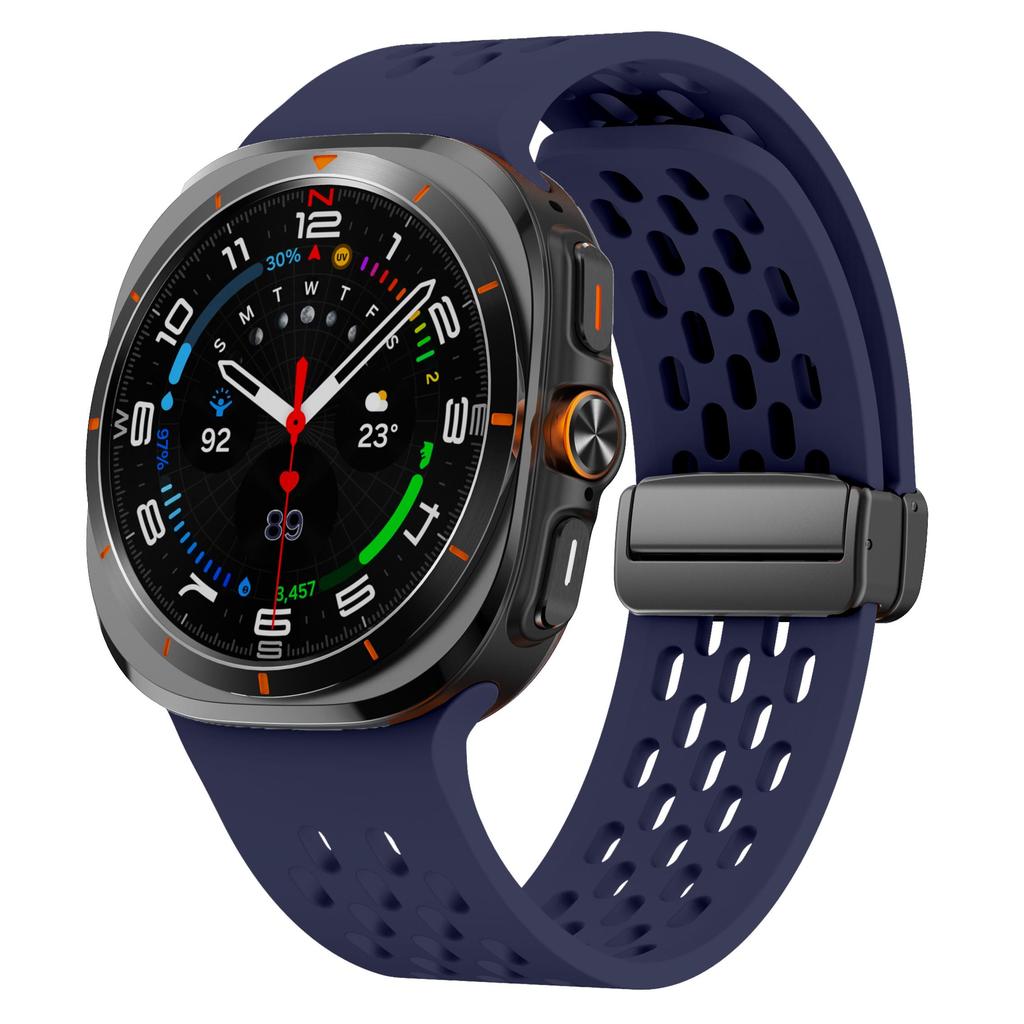 Магнитный ремешок для Samsung Galaxy Watch Ultra 47 мм аксессуары Дышащий силиконовый ремень Браслет galaxy watch 7 ultra ремешок 47 мм