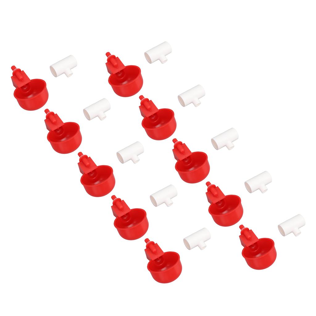 10pcs Automatic Chicken Waterer Cups Chicken Water Feeder Suitable for Chicks Duck Goose Turkey