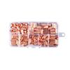 Copper Tube Connector Kits 250pcs 7 Different Diameters 1.5mm 2.0mm 2.5mm 3.0mm 4.0mm 5.0mm 6.0mm; 12mm 0.47inch Length