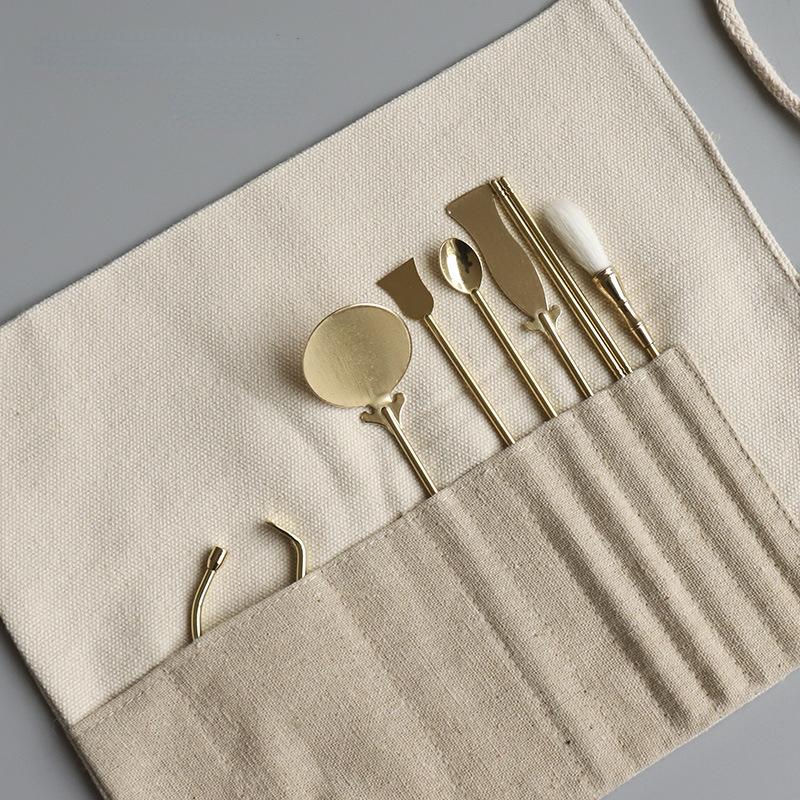 Набор для благовоний из чистой меди Сделай сам Ручной Вводный Прикосновение Туо Порошок для благовоний Печать для благовоний Принадлежности для благовоний Инструмент