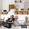Alarm Clock 5 Inch Large LED Digital Alarm Clock Mobile Phone Charger with USB Port Dimmer Touch Activation Easy Bed Head Clock 0-100%