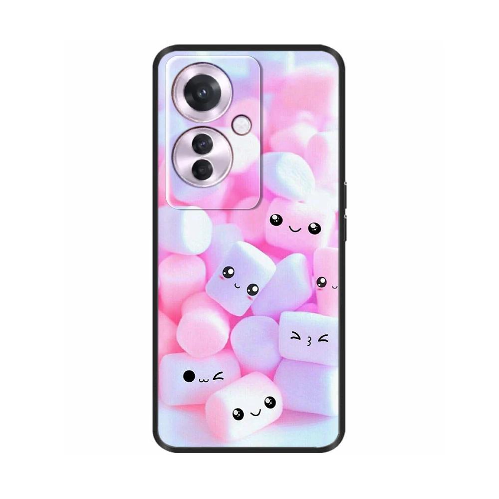 Чехол для OPPO F25 Pro 5G Черный силиконовый Мягкая задняя крышка телефона Для OPPO Reno 11F Reno11 F Чехол Для OPPO F25 Pro F25Pro 5G Чехлы
