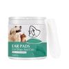 50 шт. салфетки для удаления ушной серы для домашних животных, очищающие салфетки для ухода за ушами, слегка увлажняющие очищающие салфетки, принадлежности для ухода за ушами