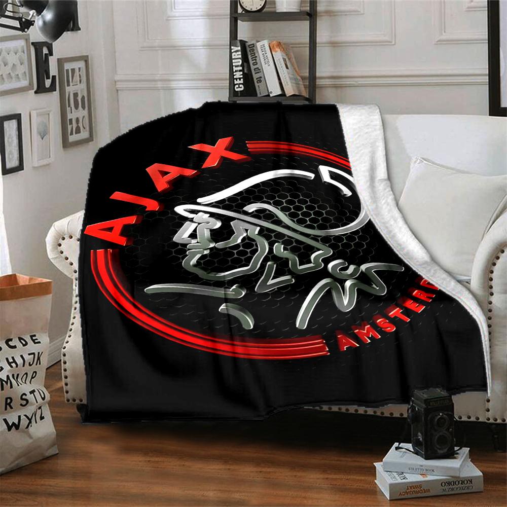 1pc Ajax FC Blanket, Gift, for Men and Women, Soft Blanket, Good for Sofa Bed Couch Travel, Lightweight Flannel Blanket