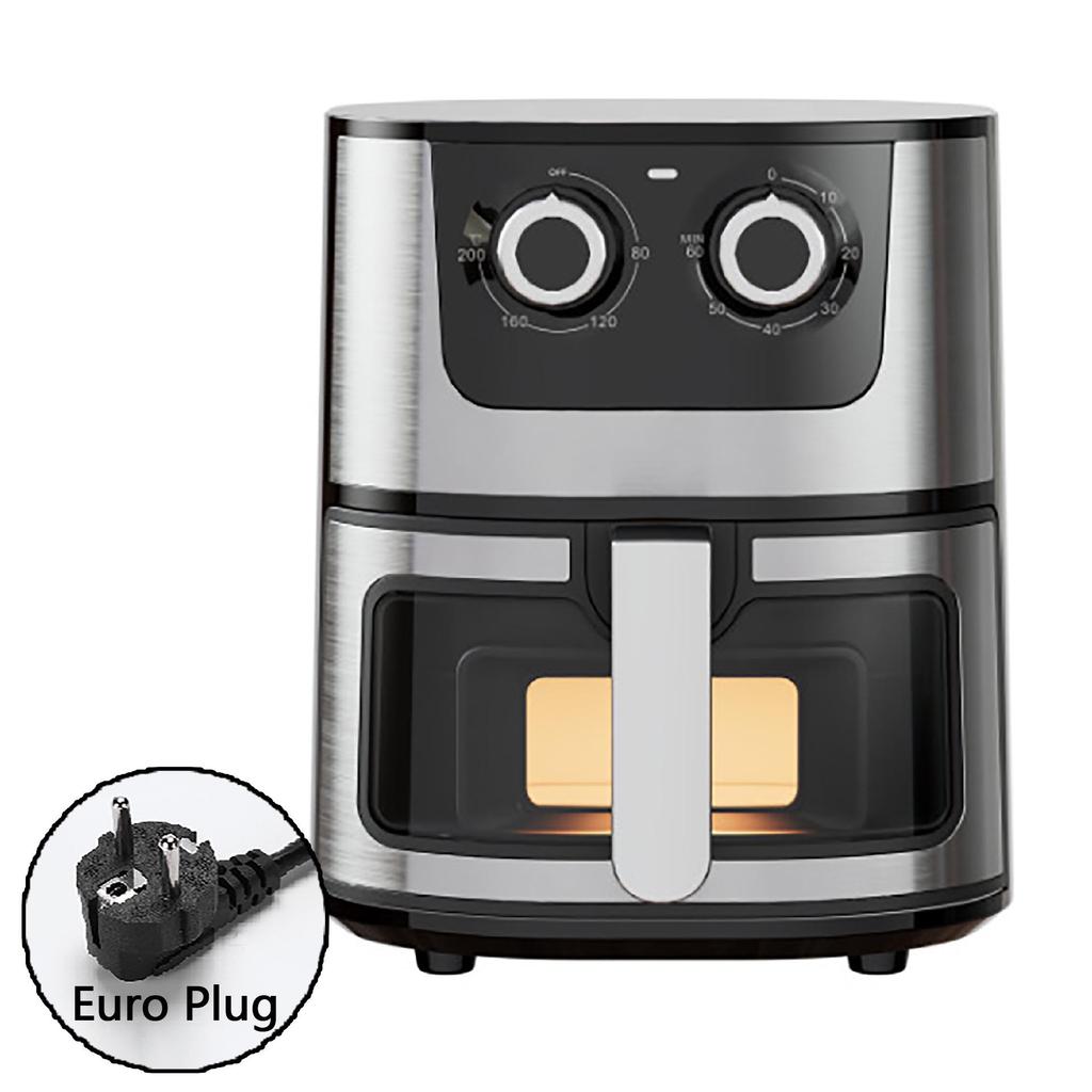 Cross-Border 7L Air Fryer: Oil-Free, Low-Fat, Touchscreen, All-in-One Oven with Visible Window.