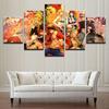 Wall Art Canvas Painting Posters Home Decor HD Prints Pictures 5 Pieces Anime Characters Living Room Modular Decoration No Frame
