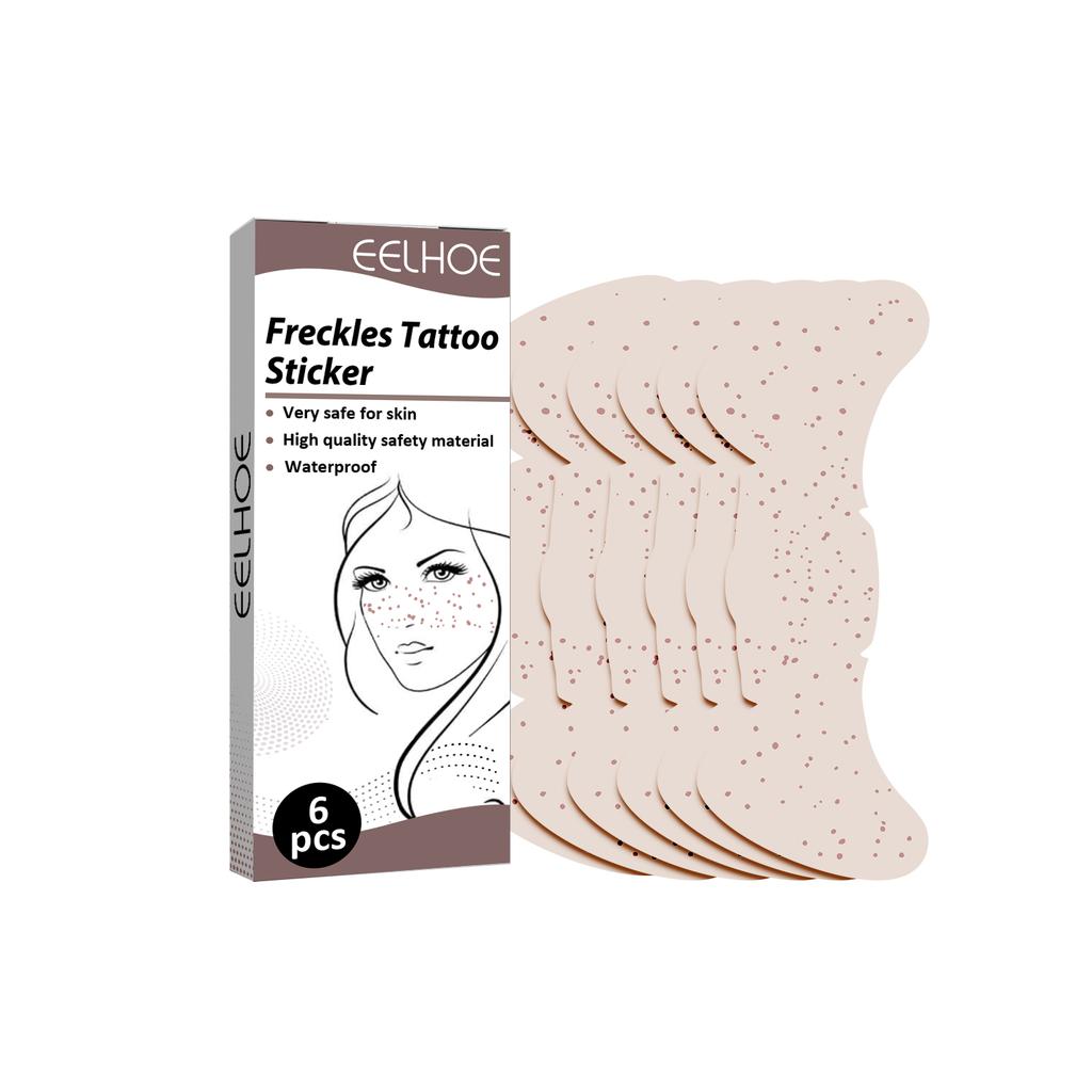 Freckle tattoo stickers european and american style fashionable personalized waterproof sweat resistant long lasting makeup for parties daily use