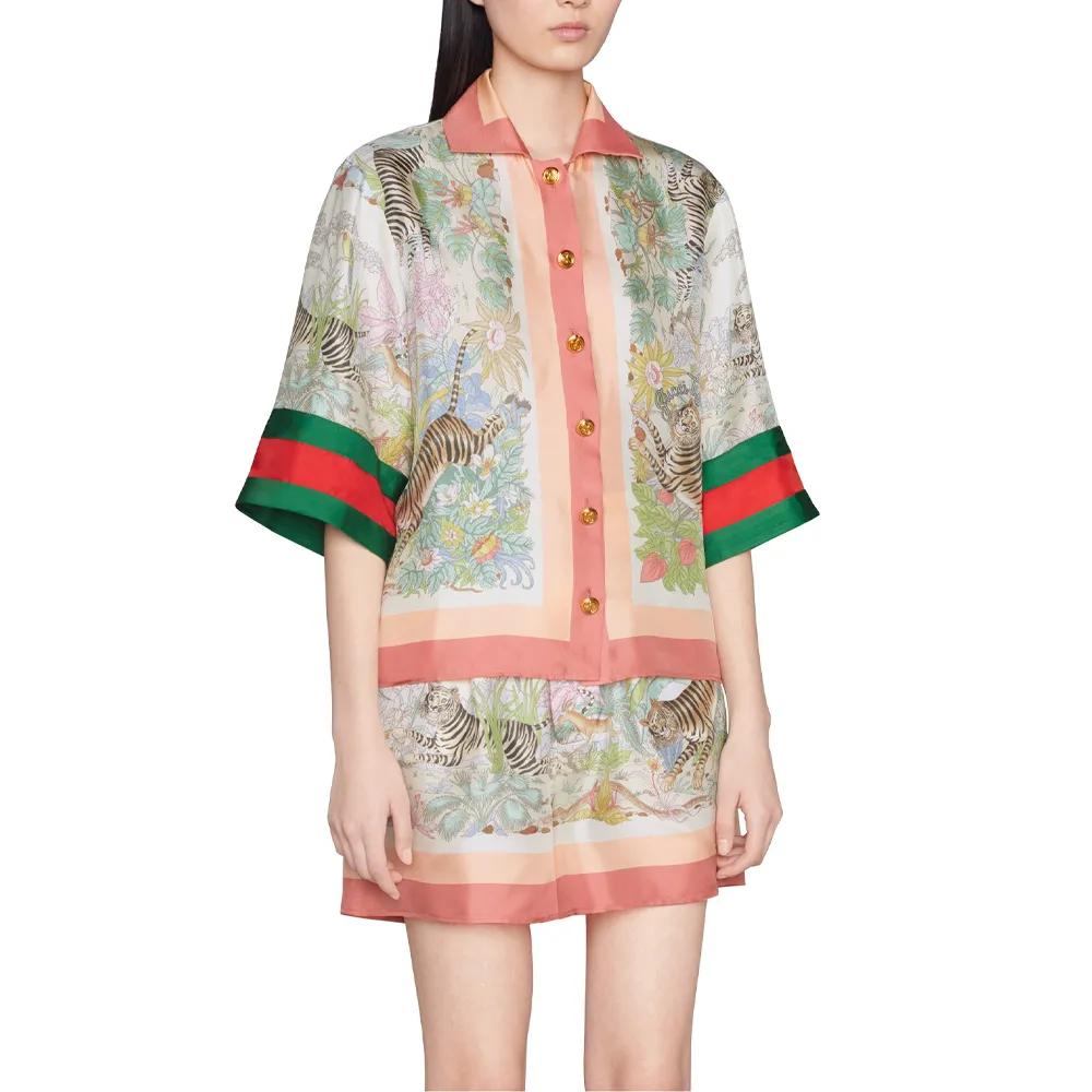 GUCCI Shirts Women's White Lapel Moderate (Unisex) Shirts 686270 ZAIKE 5753