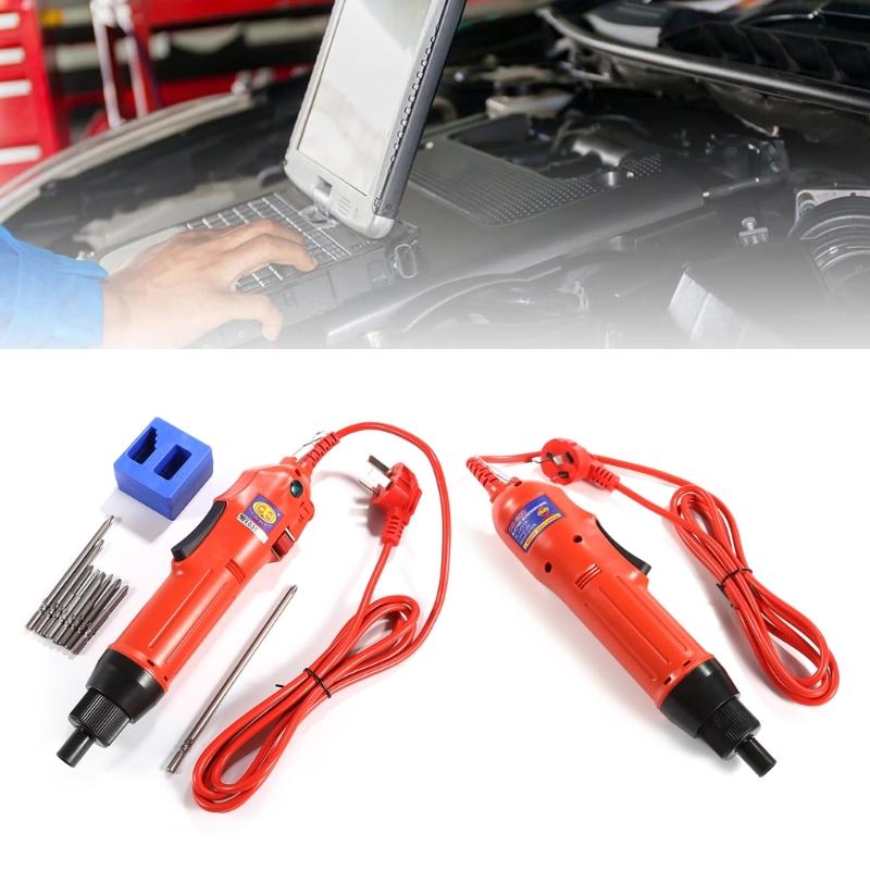 220В Промышленный Прецизионный Электрический Шуруповерт Набор Электроинструмент Высокооборотный Электрический Шуруповерт с 9 шт. Бит