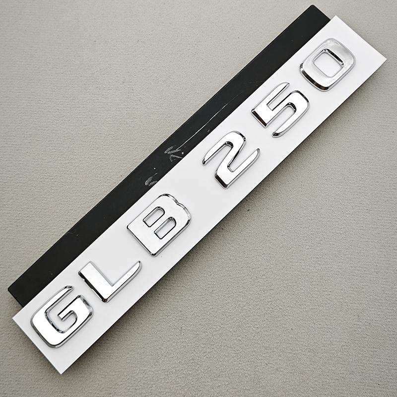 Gloss Black Chrome GLB 220 GLB 250 Car Rear Trunk Emblem Badge Letter Sticker For Mercedes Benz GLB Class Accessories
