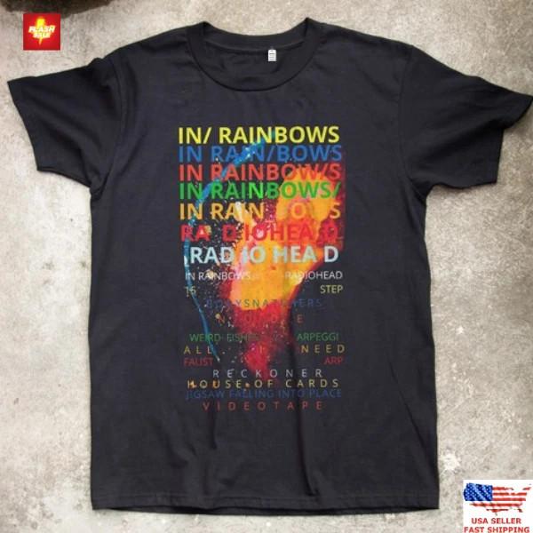 Radiohead In Rainbows Album Black Unisex T-shirt Size S-5XL Unisex T-Shirt