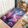 Fox flowers moonlit night Carpet for Living Room Bedroom Sofa Home Decor Rus Non-slip Floor Mat Luxury Gift Multiple sizes