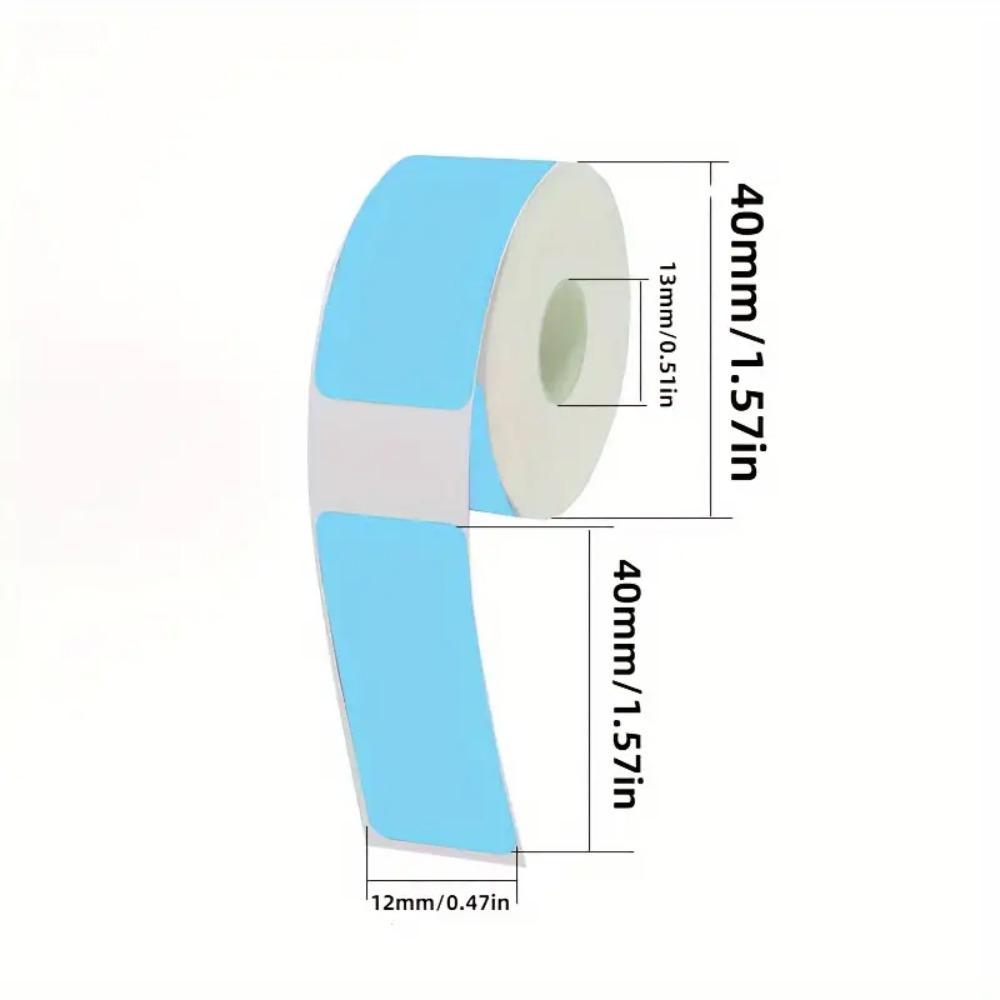 12mm×40mm Adhesive Label Maker Paper 160/Roll Self-Adhesive Labels Thermal Paper Portable Printer