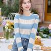 Новый короткий, свободный и тонкий женский вязаный свитер-верхняя одежда с узорами, связанными крючком и ажурной вязкой
