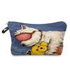 Women Dog Print Cosmetic Bag Toiletries Organize Travel Storage Case 6774