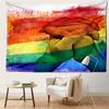 Colorful Smoke Two Handed Tapestry Wall Hanging Bohemian Psychedelic Witchcraft Abstract Hippie Tapitz Dormitory Home Decor