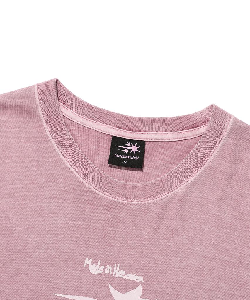 NICEGHOSTCLUB Tornado Logo Pigment Tee_Pink(Ng2Gmut500A)