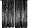 "Shadow Woods" Curtains – Dark Trees in Monochrome, Rod Pocket Drapes for Bedroom or Living Room 2pc 42x63in