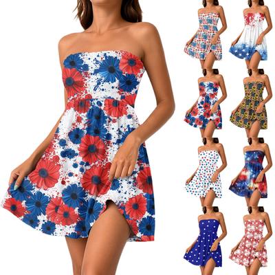 Женские повседневные летние платья без рукавов, весеннее лоскутное бохо-цветочное коктейльное вечернее платье