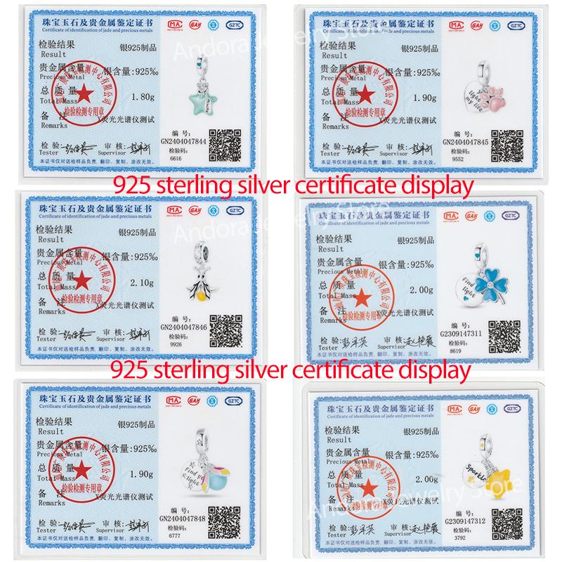 925 Silver Glow in the dark Firefly Honeybee Star Charms Beads Fit Qikaola 925 Original Bracelets Fine DIY Jewelry Gift
